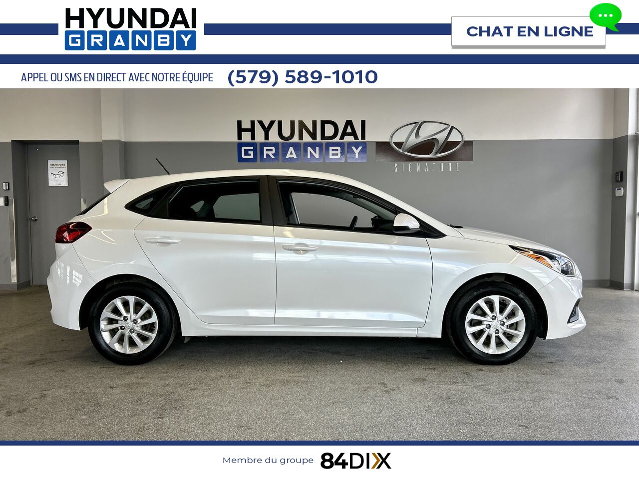 Hyundai Accent 2020 Blanc Granby - photo #6