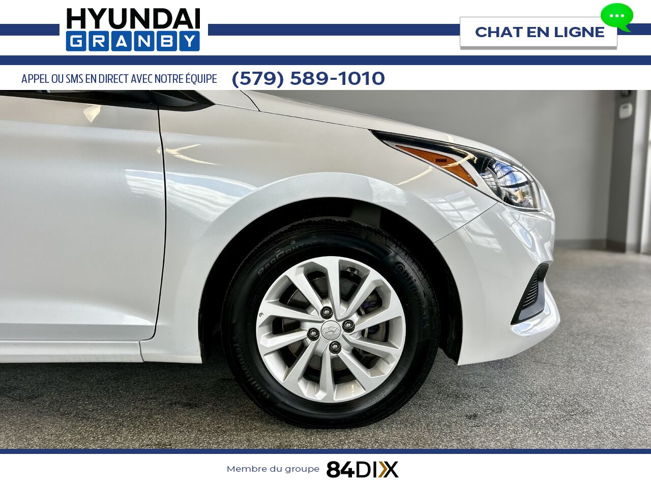 Hyundai Accent 2020 Blanc Granby - photo #7