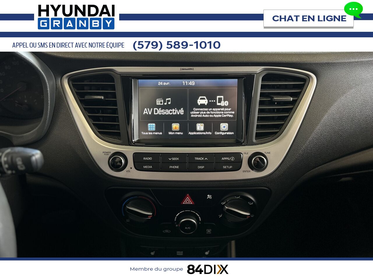 Hyundai Accent 2020 Blanc Granby - photo #16