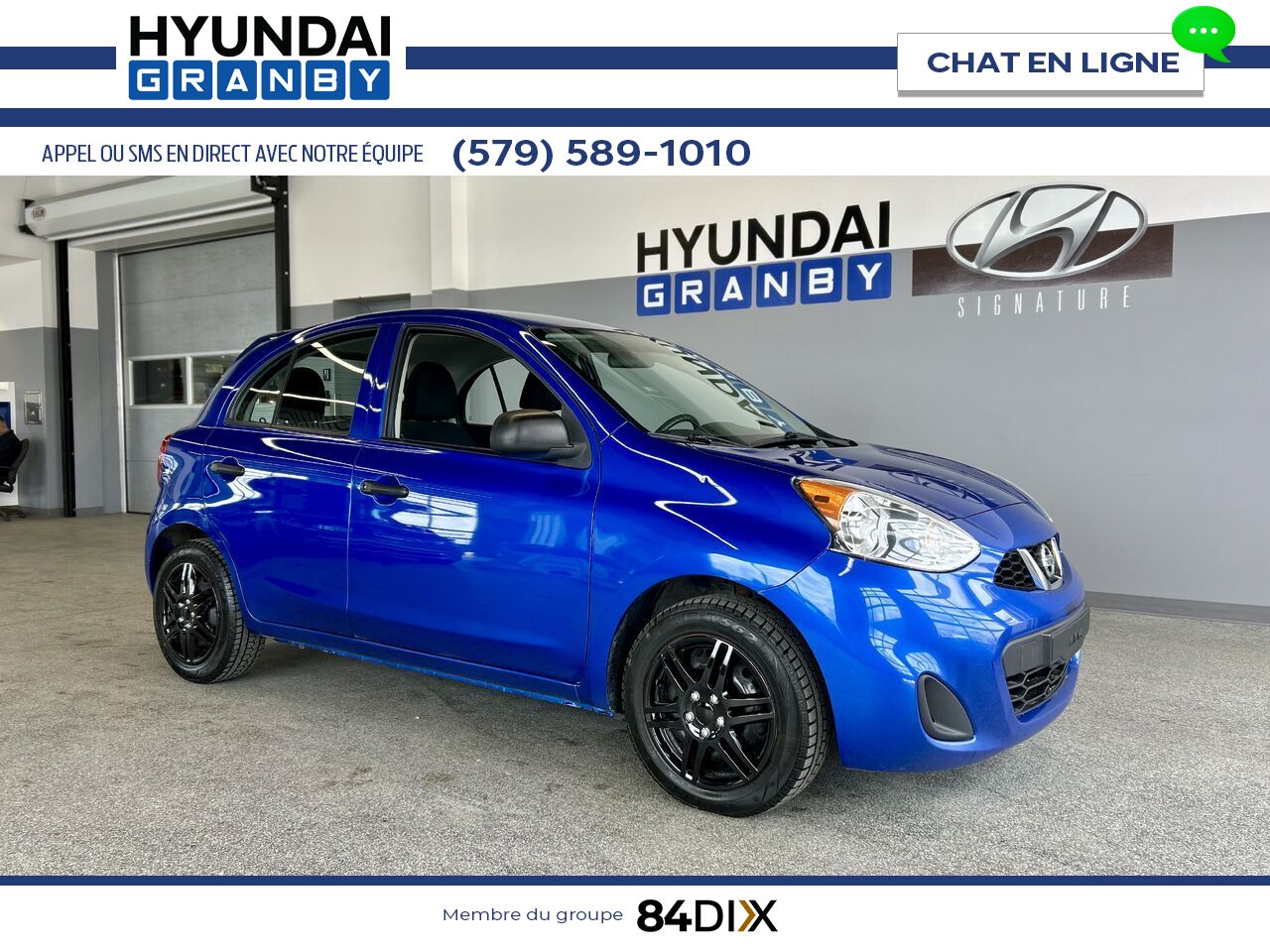 2015 Nissan Micra Blue Granby - photo #0