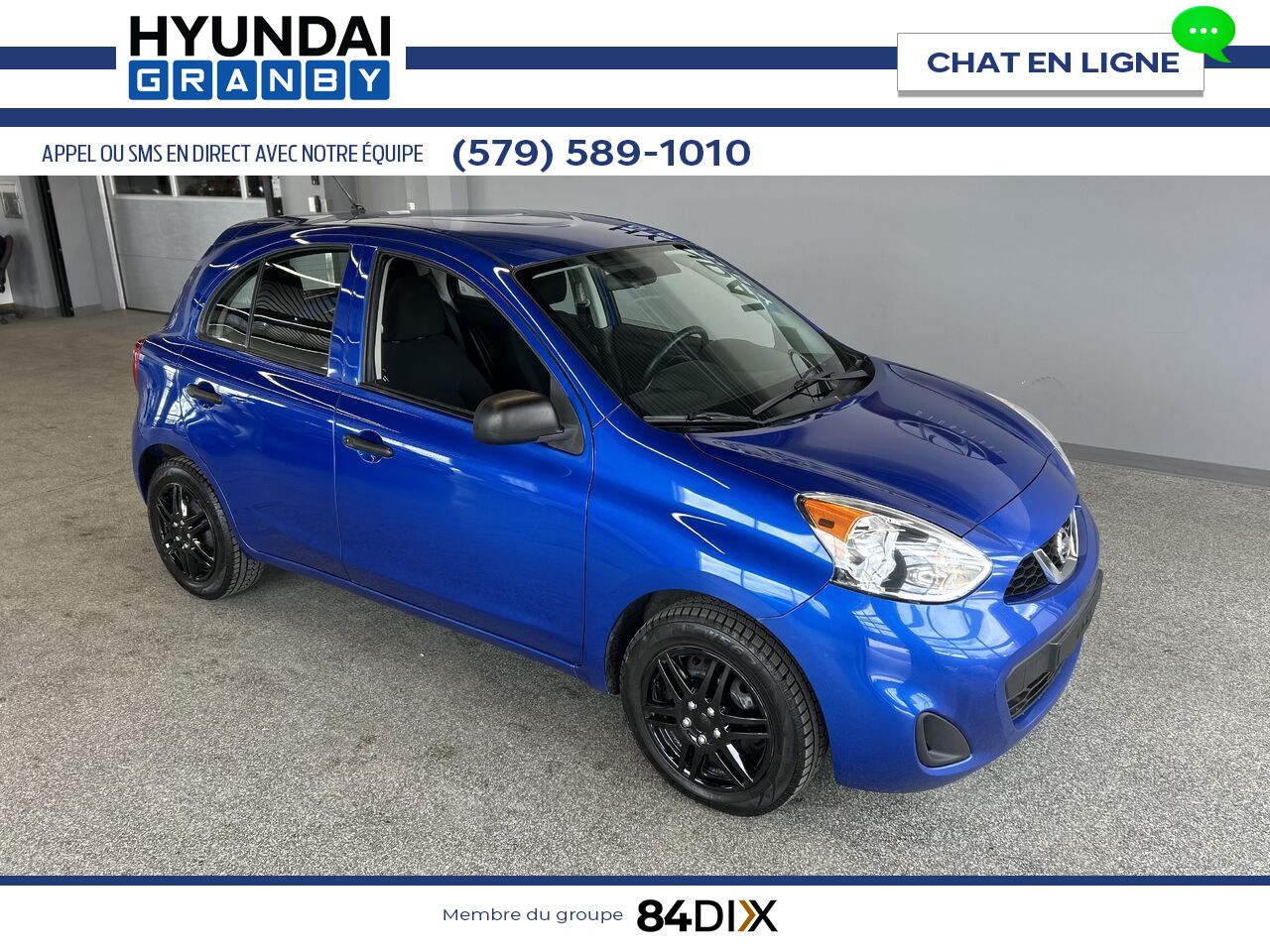 2015 Nissan Micra Blue Granby - photo #1