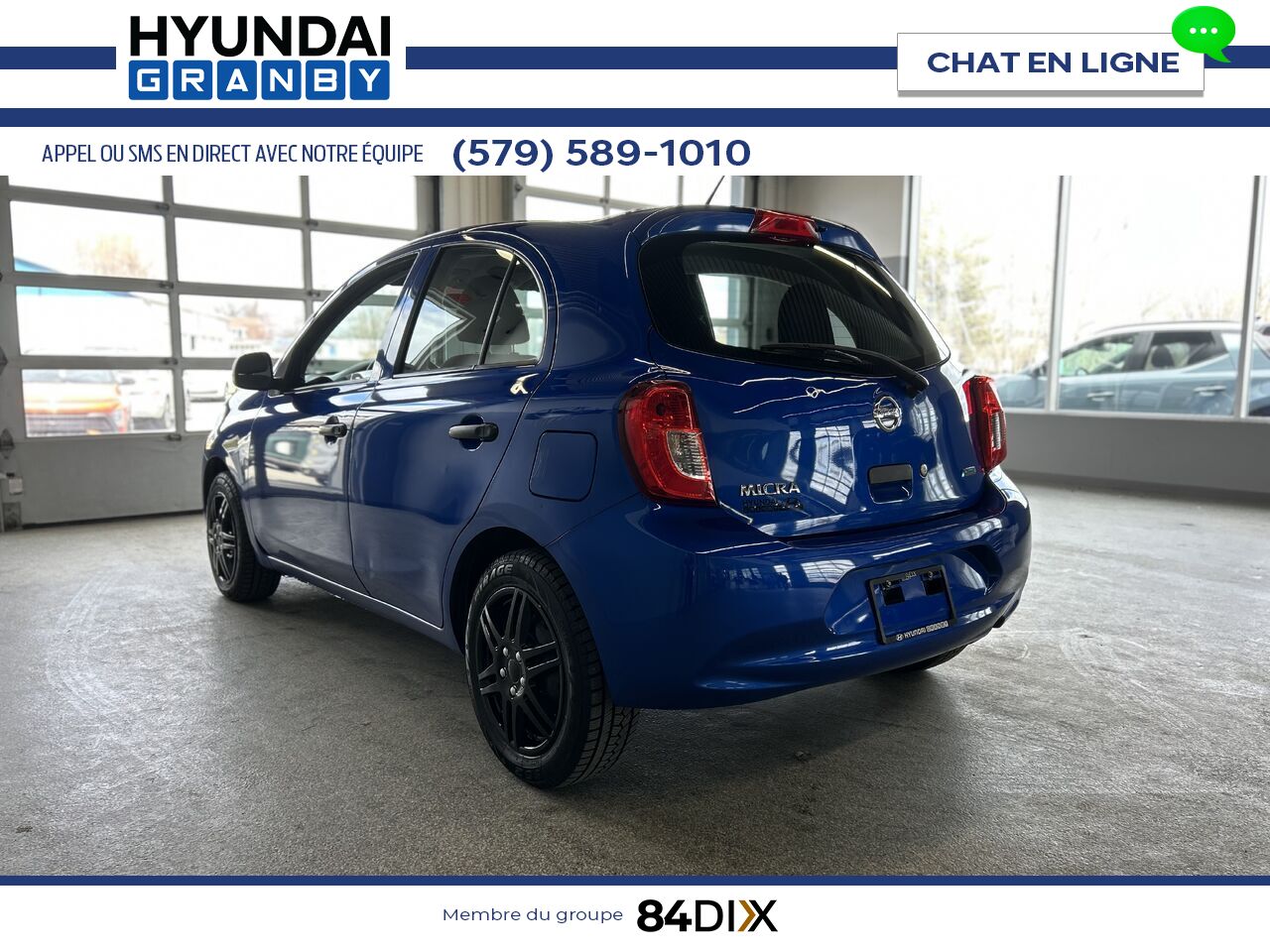 2015 Nissan Micra Blue Granby - photo #4