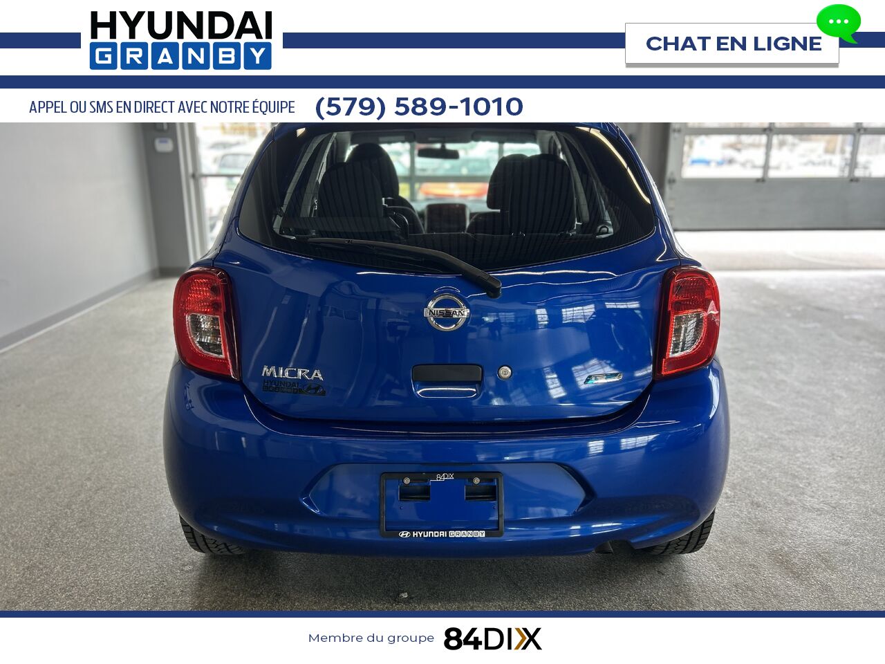 2015 Nissan Micra Blue Granby - photo #5