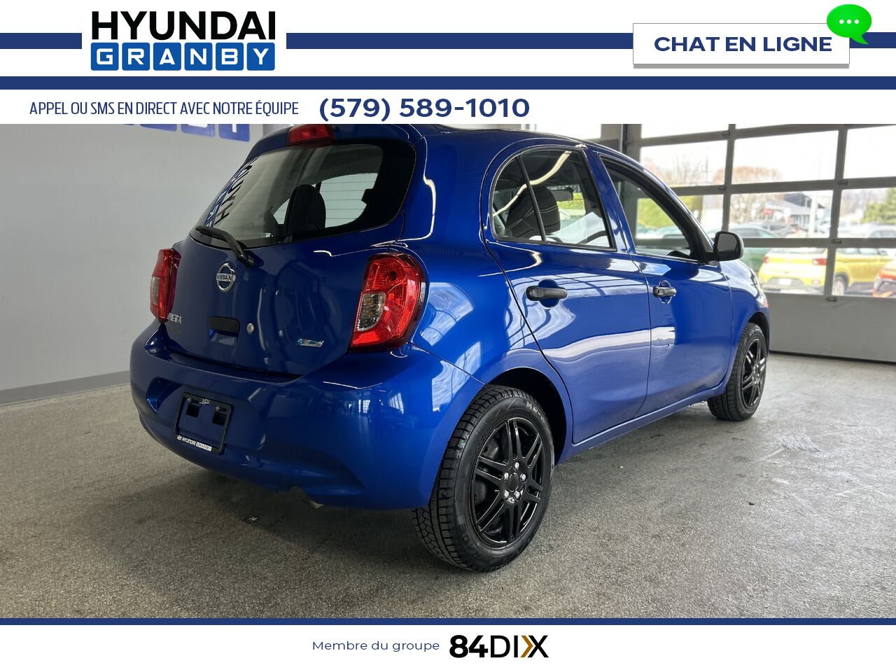 2015 Nissan Micra Blue Granby - photo #6