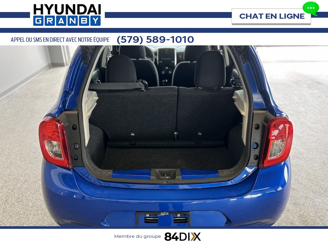 2015 Nissan Micra Blue Granby - photo #20