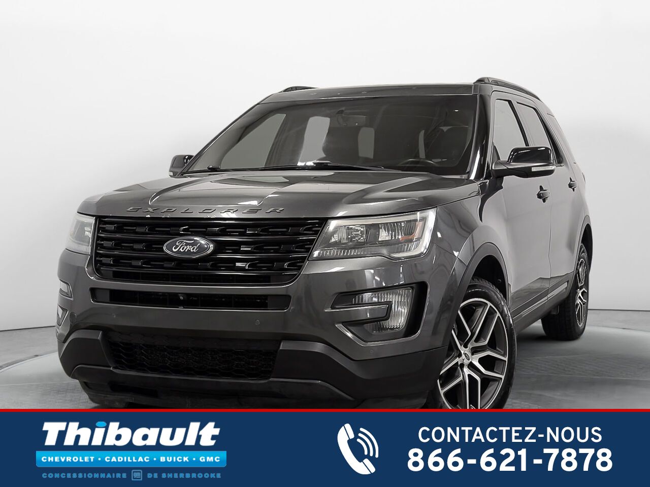 Ford EXPLORER 4WD Sport 3.5 L EcoBoost 6 Places Toit Ouvrant 2016 Argent Sherbrooke - photo #0
