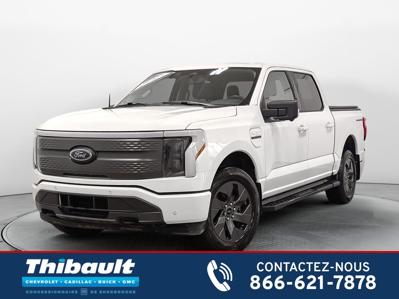 Ford F-150 Lightning 4WD Grosse Batterie Cache Caisse 2023 Blanc Sherbrooke - photo #0