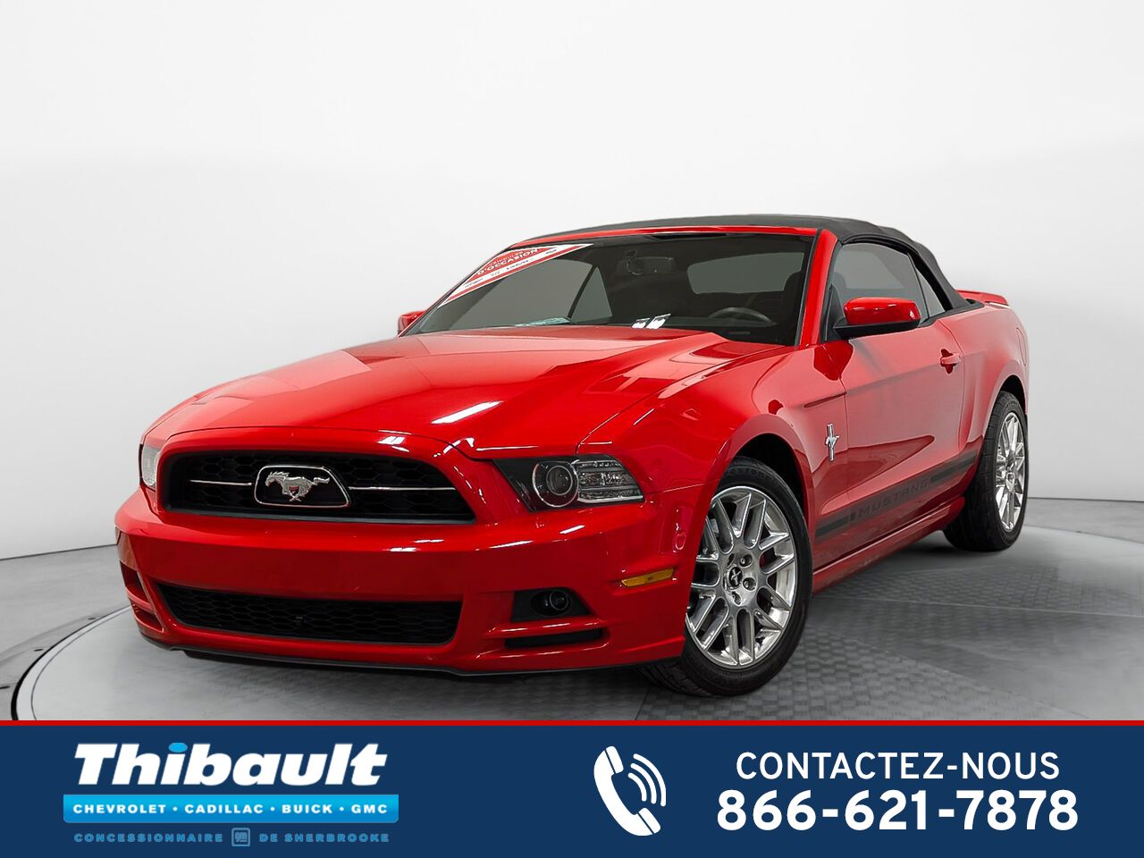 Ford MUSTANG Convertible V6 Premium 1 Propri&eacute;taire Manuelle 2014 Rouge Sherbrooke - photo #0
