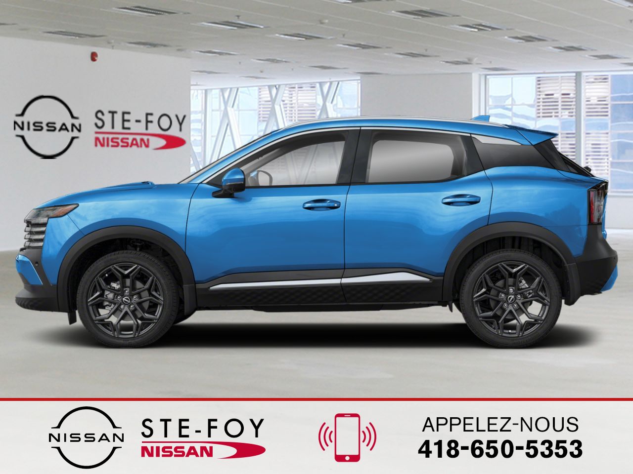 NISSAN Kicks 2026 Bleu glacial arctique/Noir intense Ste-Foy - photo #1