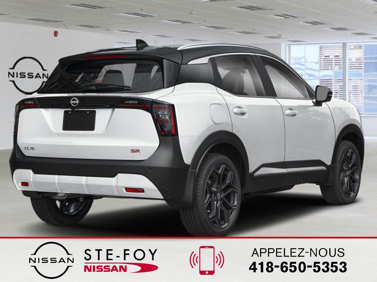 NISSAN Kicks 2026 Blanc d'Aspen triple couche/Noir intense Ste-Foy - photo #2