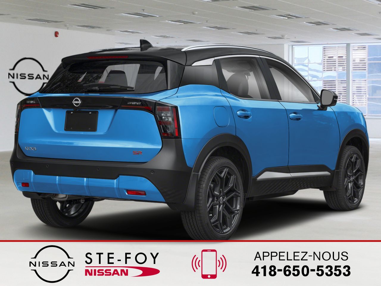 NISSAN Kicks 2026 Bleu glacial arctique/Noir intense Ste-Foy - photo #2