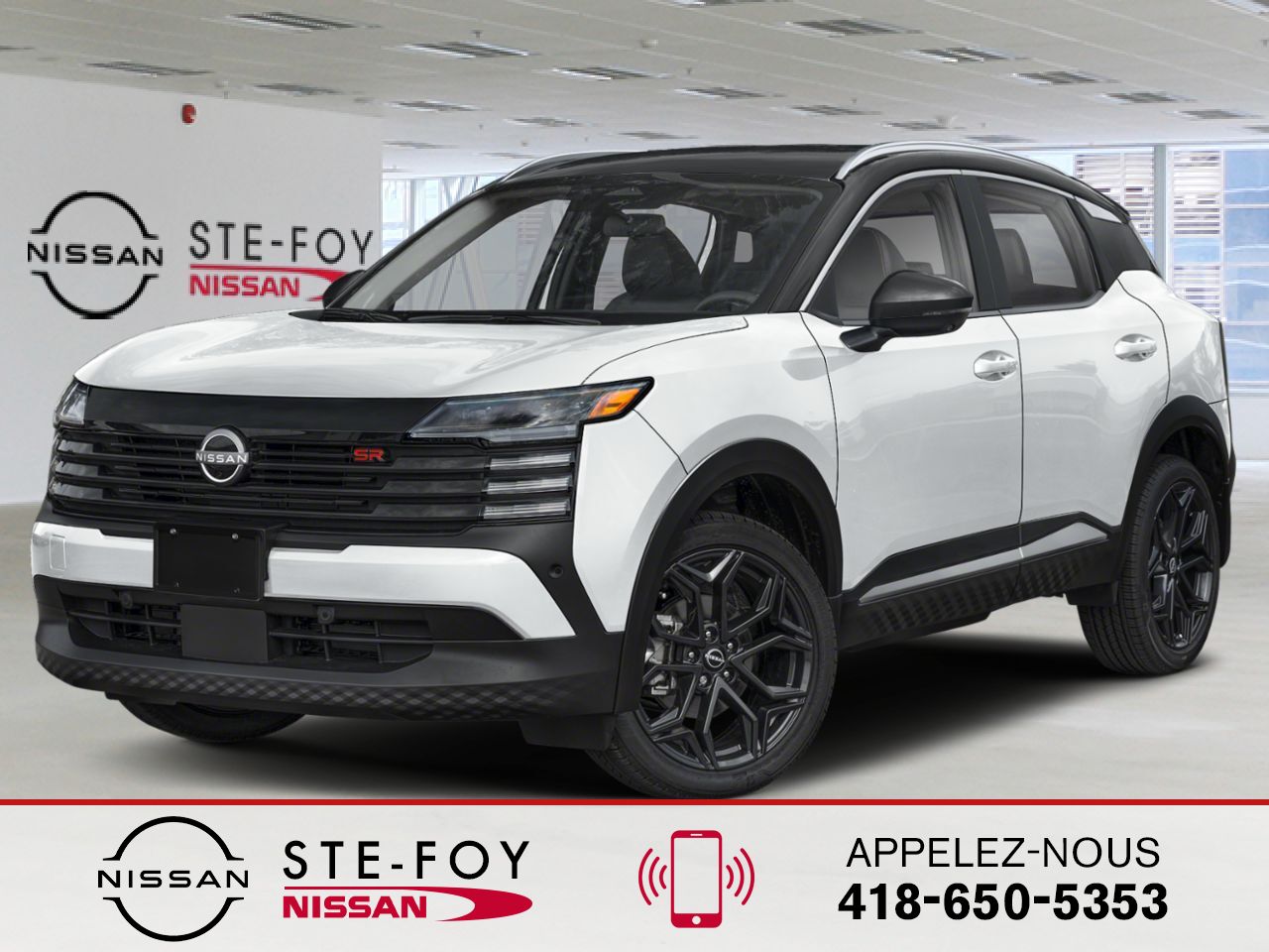 NISSAN Kicks 2026 Blanc d'Aspen triple couche/Noir intense Ste-Foy - photo #0