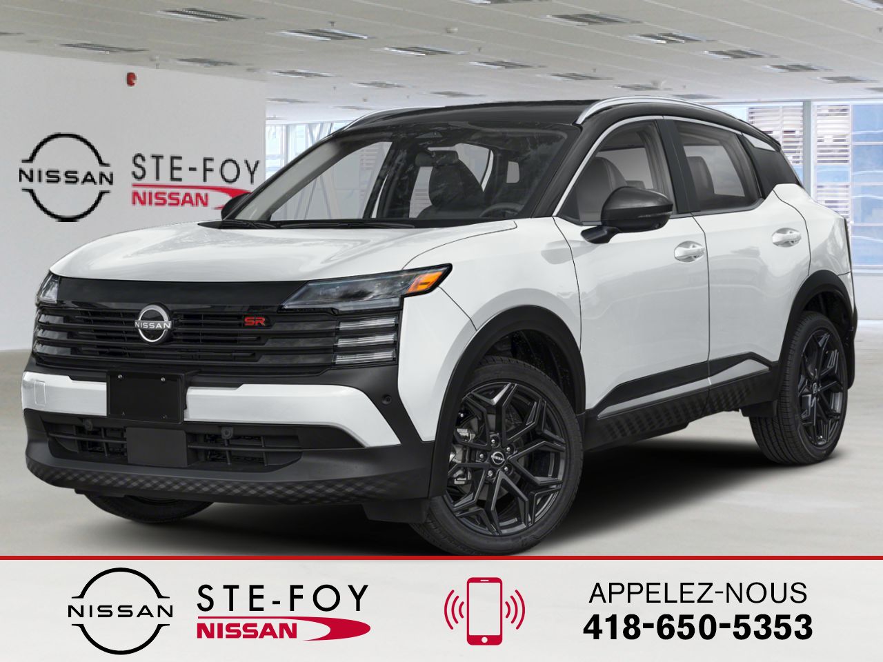 NISSAN Kicks 2026 Blanc d'Aspen triple couche/Noir intense Ste-Foy - photo #0