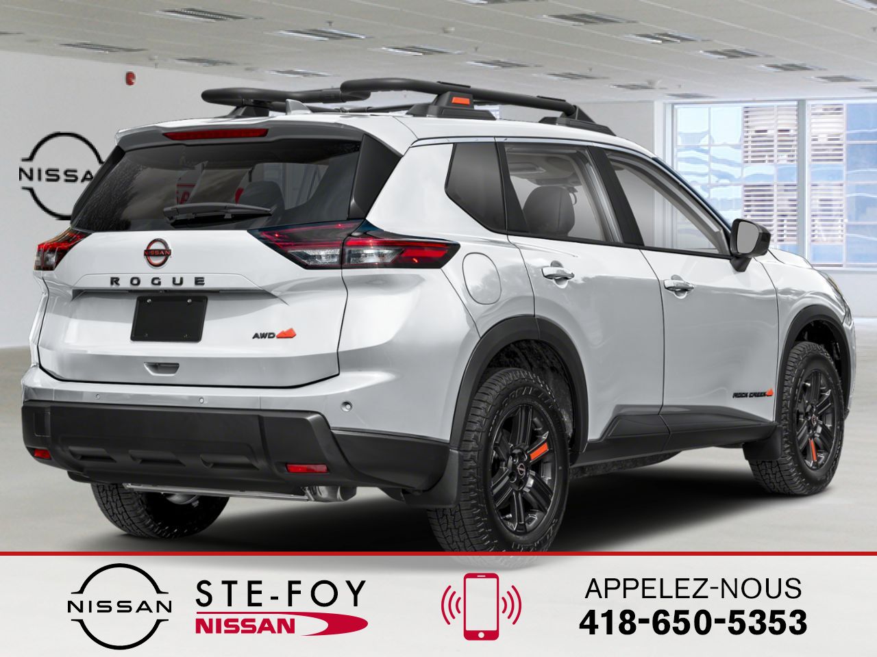 NISSAN Rogue 2026 Blanc Everest nacré triple couche Ste-Foy - photo #1