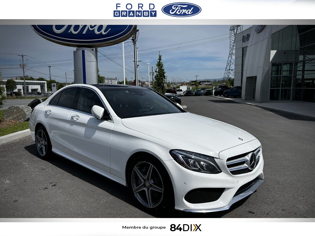 Mercedes-Benz Classe-C 2015 Blanc Granby - photo #1
