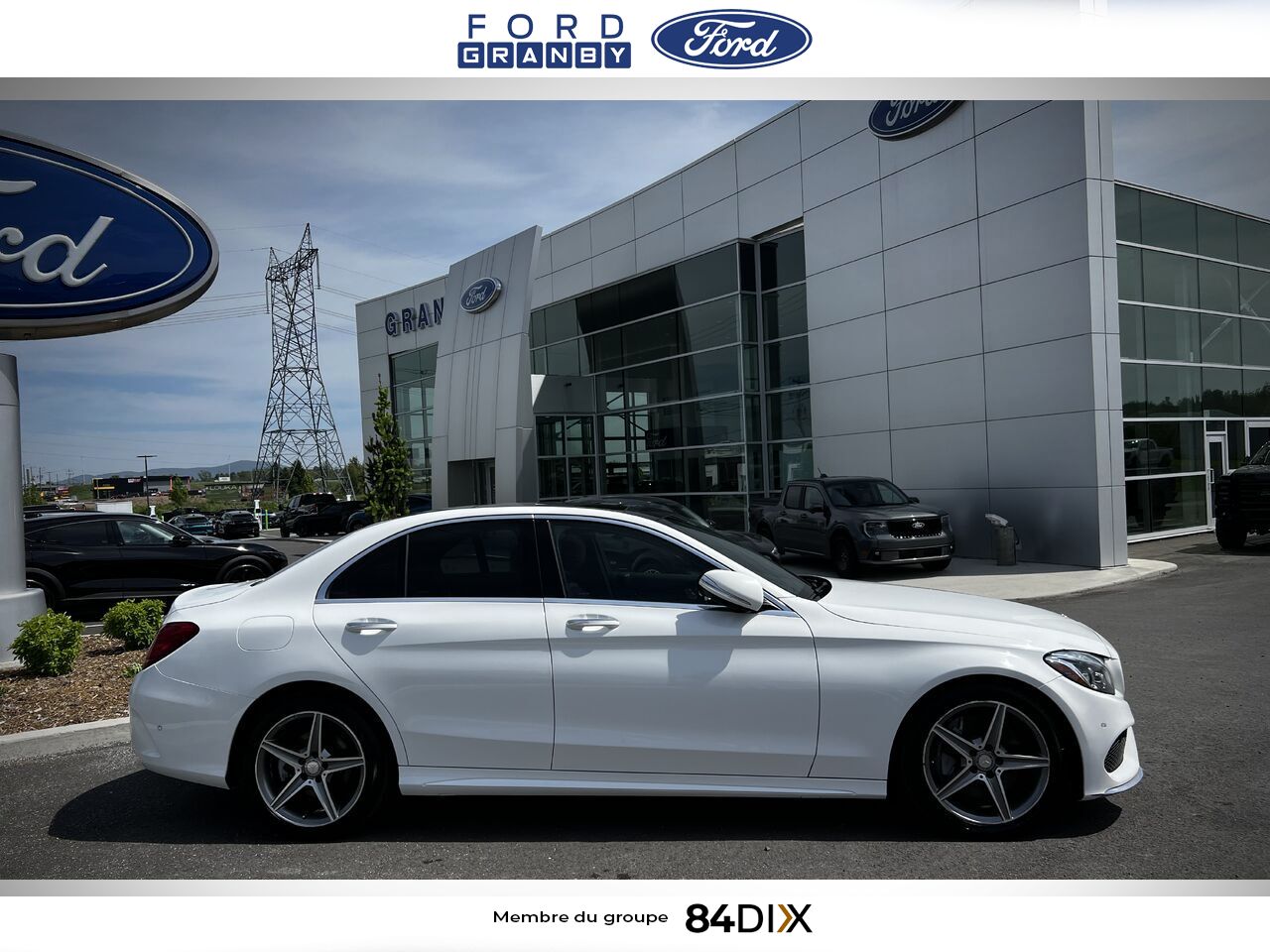 Mercedes-Benz Classe-C 2015 Blanc Granby - photo #2