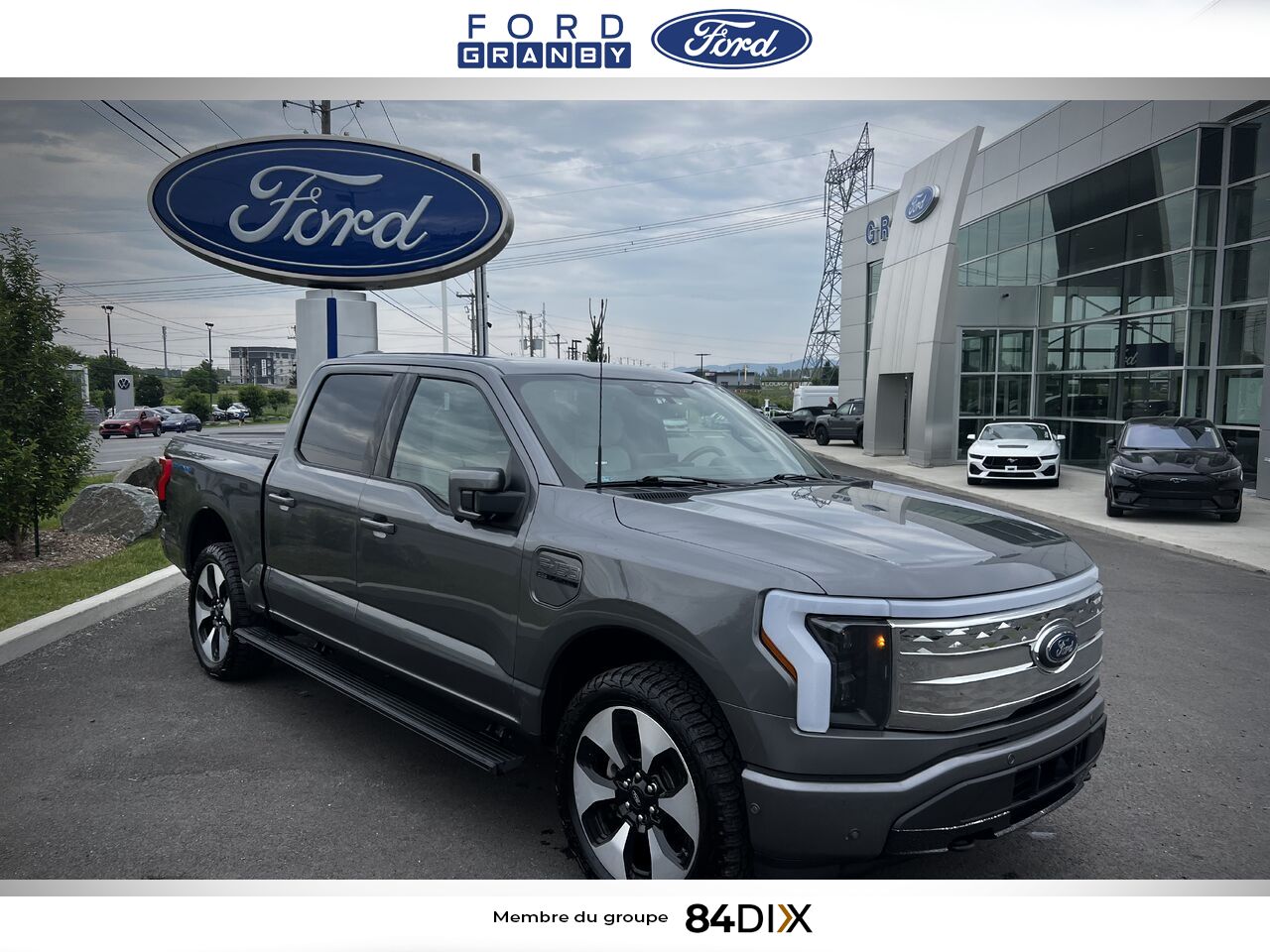 Ford F-150 Lightning 2023 Gris Granby - photo #0
