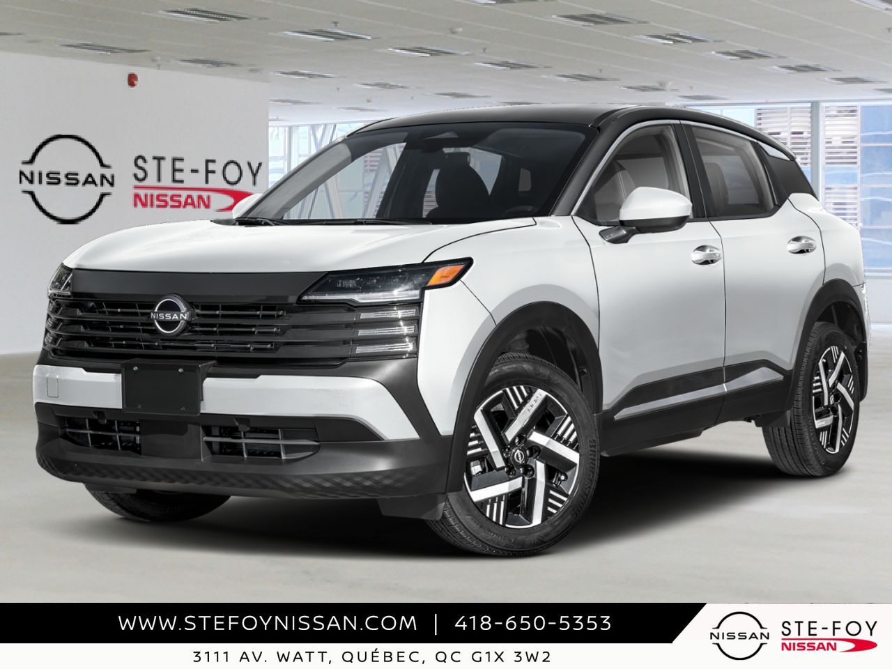 2026 NISSAN Kicks Aspen White TriCoat/Super Black Ste-Foy - photo #0