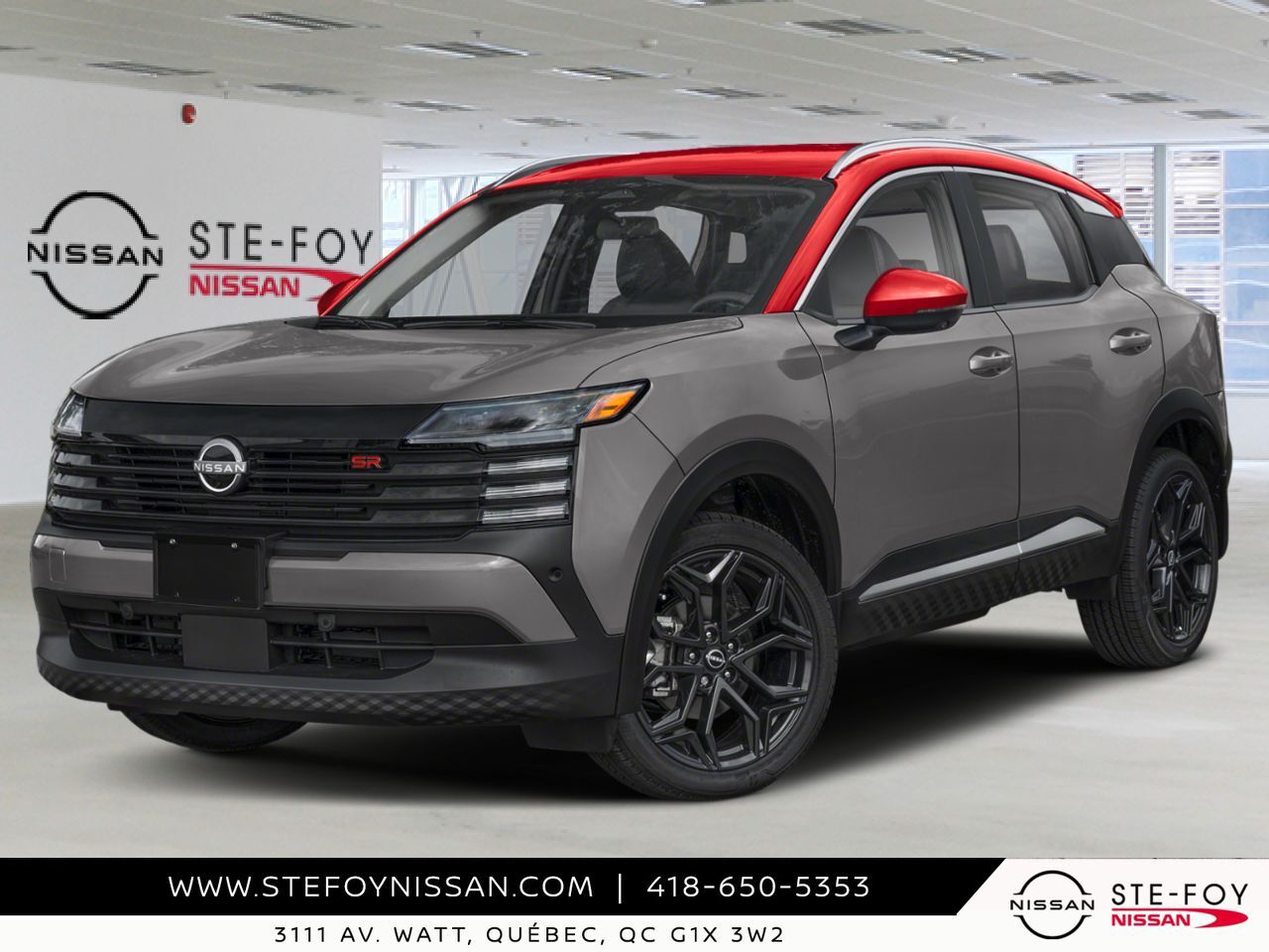 NISSAN Kicks 2026 Gris poudre m&eacute;tallis&eacute;/Couche teint&eacute;e Braise &eacute;carlate Ste-Foy - photo #0