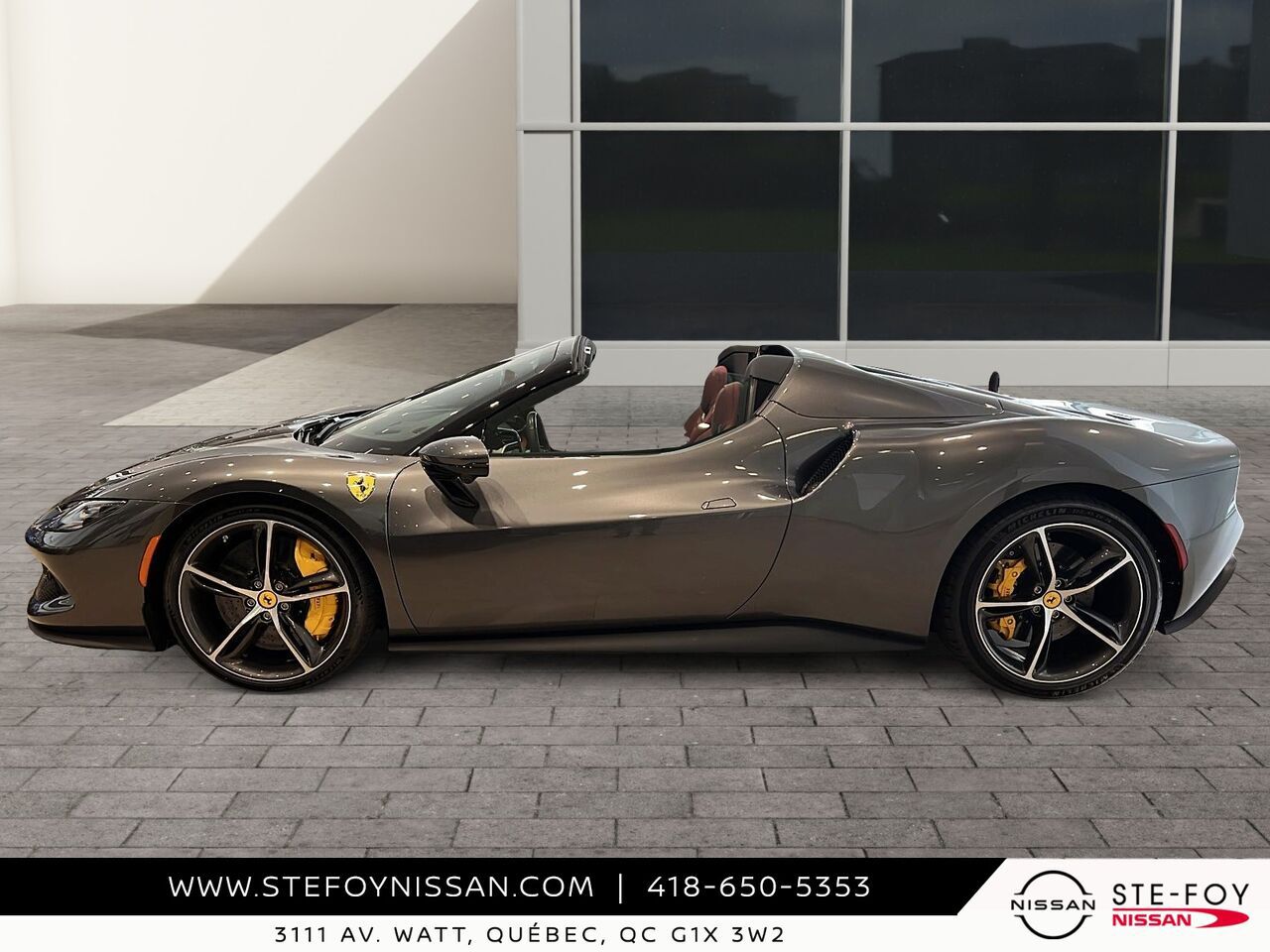 Ferrari 296 GTS 2024 Gris Ste-Foy - photo #1