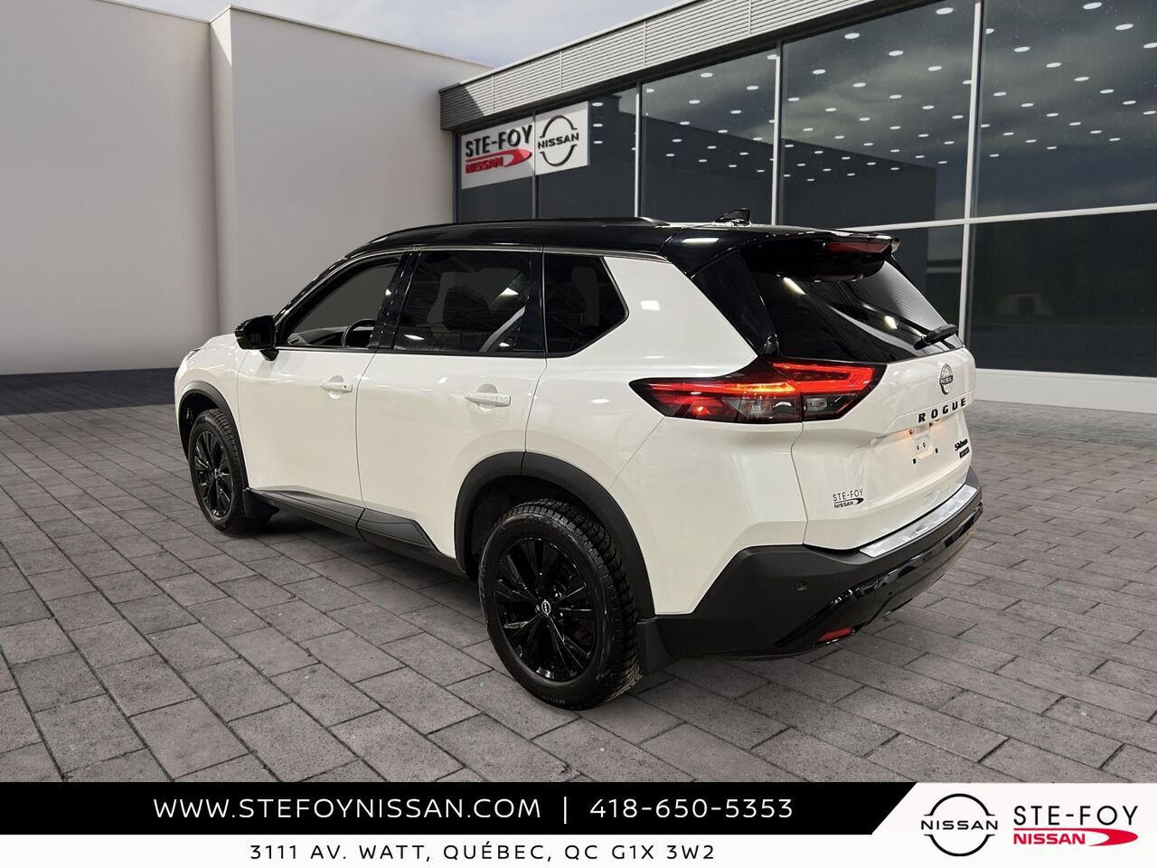 Nissan ROGUE SV TI EDITION MINUIT 2023 Blanc Ste-Foy - photo #3
