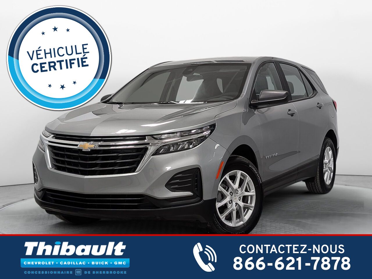 CHEVROLET Equinox AWD LS 6951 KM Seulement et 1 Propri&eacute;taire!! 2023 Gris Sherbrooke - photo #0