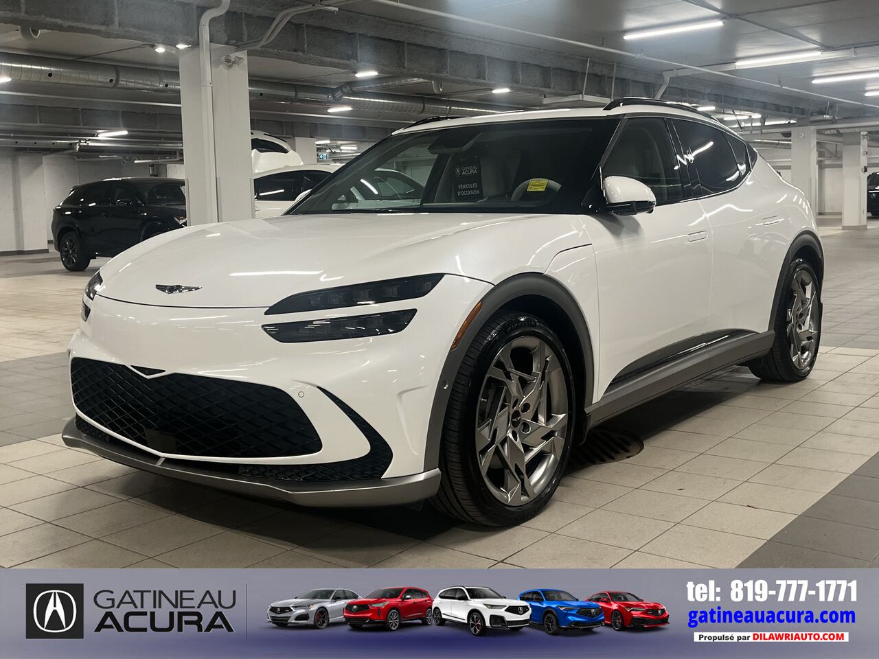 GENESIS GV60 PERFORMANCE AWD ***CLEAN CARFAX + NAV + TOIT + ÉLECTRIQUE *** 2023 Blanc Gatineau - photo #0