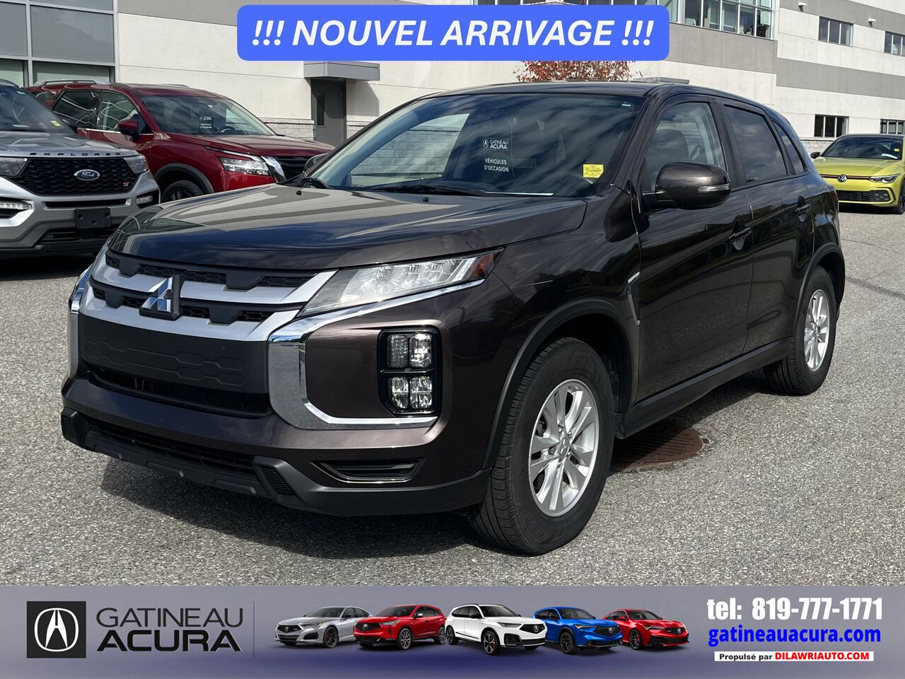 Mitsubishi RVR SE AWD *** UN PROPRIO + BAS KILOMÉTRAGE + CLEAN CARFAX *** 2020 bronze Gatineau - photo #0