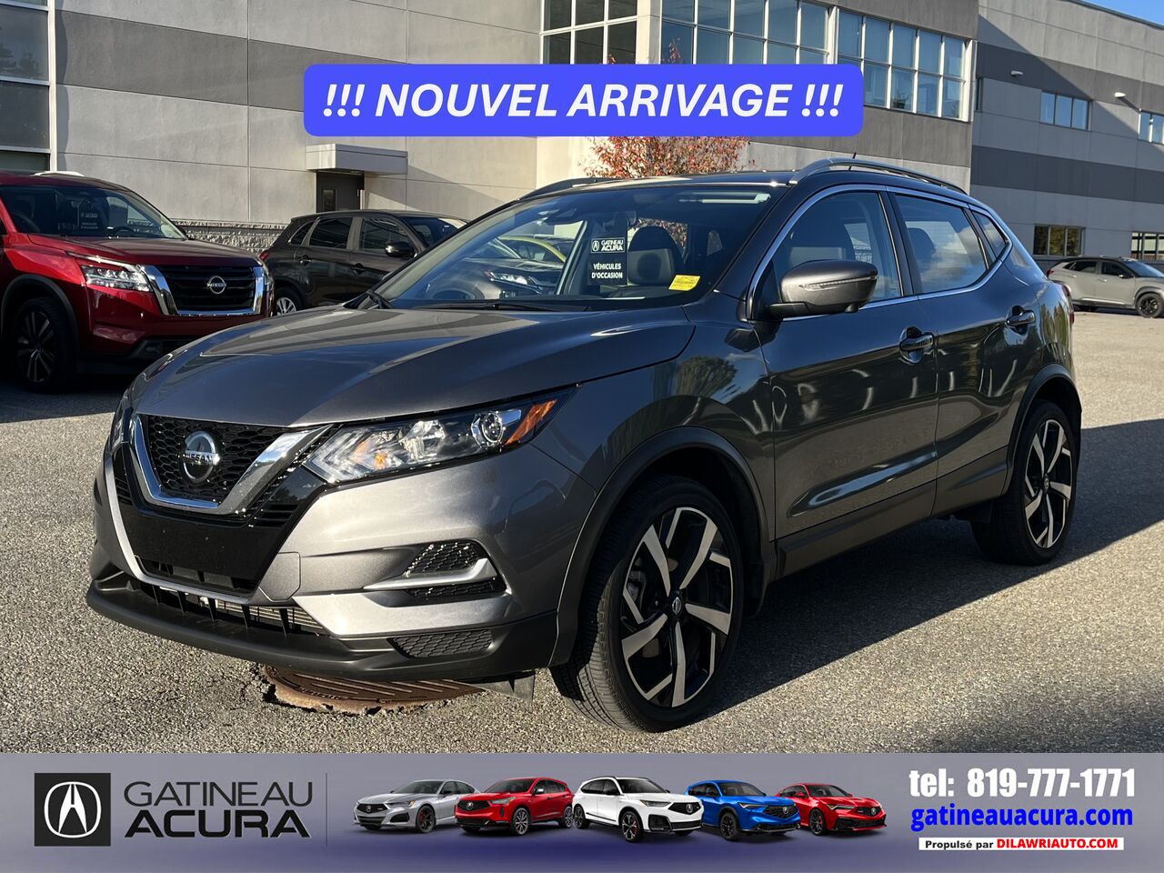 Nissan Qashai SL AWD ***CLEAN CARFAX + TOIT + CUIR + NAVIGATION*** 2022 Argent Gatineau - photo #0