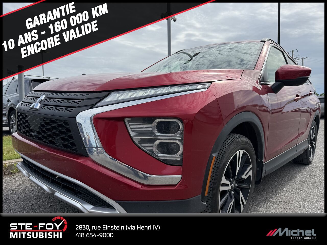 Mitsubishi Eclipse Cross SEL AWD, CAMÉRA 360, VOLANT CHAUFFANT 2023 Rouge Ville de Québec - photo #0