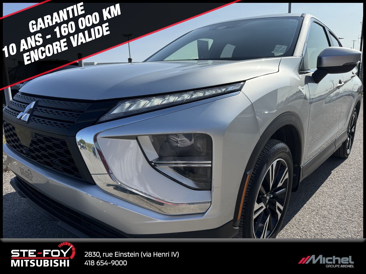 Mitsubishi Eclipse Cross ES AWD, SÈGES CHAUFFANTS, GARANTIE 2032 2023 Argent Ville de Québec - photo #0