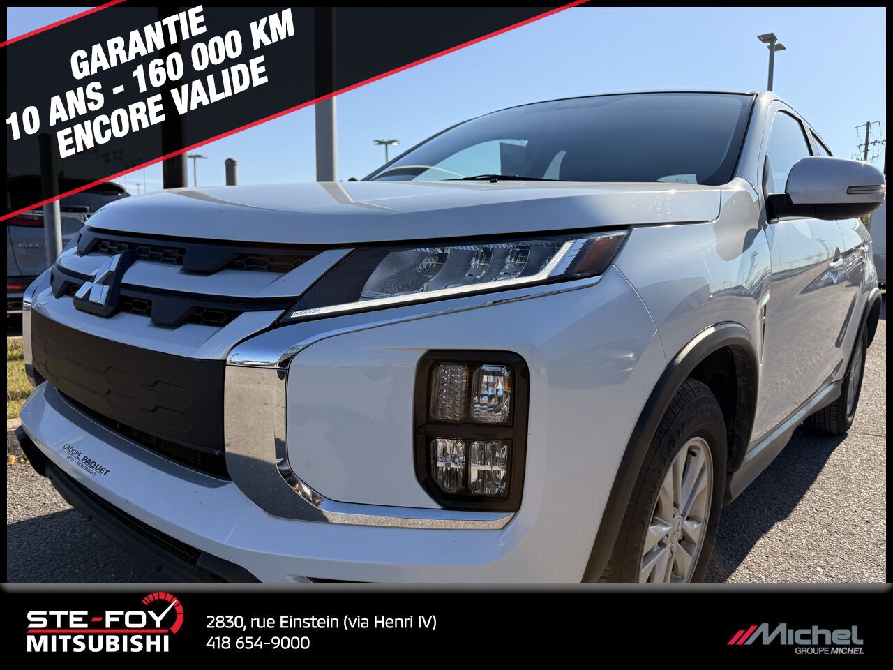 Mitsubishi RVR SE AWD, SIÈGES CHAUF, GARANTIE 2023 2023 Blanc Ville de Québec - photo #0