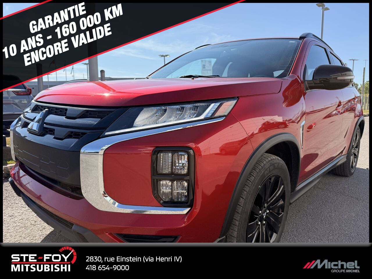 Mitsubishi RVR LE AWD, DECTECTREUR D'ANGLES MORT, VOLANT CHAU 2022 Rouge Ville de Québec - photo #0