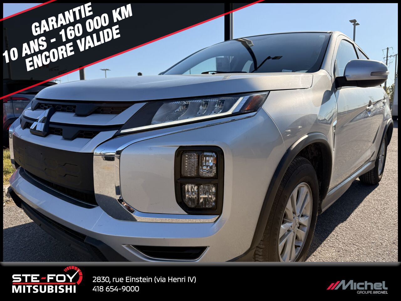 Mitsubishi RVR SE AWD, SIÈGES CHAUF, CAM DE RECUL, GARANTIE 2022 Argent Ville de Québec - photo #0