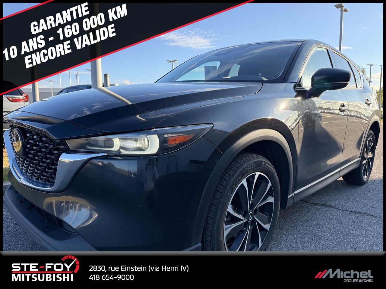 Mazda CX-5 GT AWD, CUIR, TOIT OUVRANT, VOLANT CHAUFFANT 2023 Noir Ville de Québec - photo #0