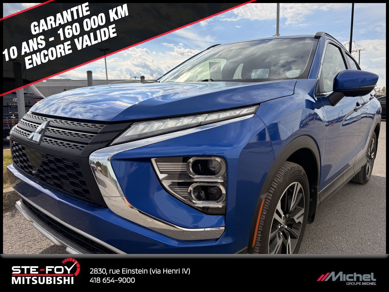 Mitsubishi Eclipse Cross SEL AWD, VOLANT CHAUFFANT, CAM. DE RECUL 2024 Bleu Ville de Québec - photo #0
