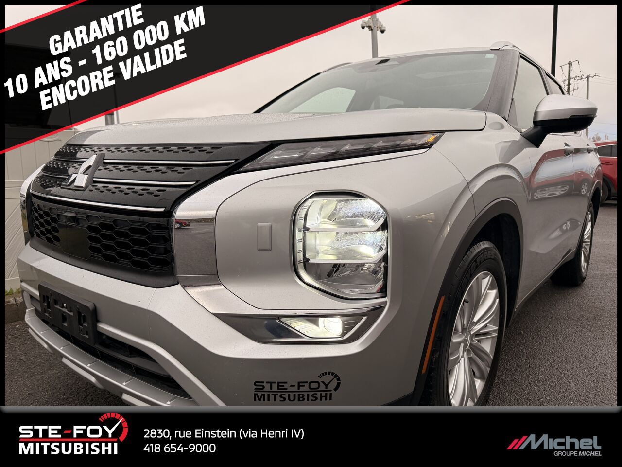 2024 Mitsubishi Outlander SE AWD, SIÈGES CHAUFANTS, TOIT PANORAMIQUE Grey Quebec city - photo #0