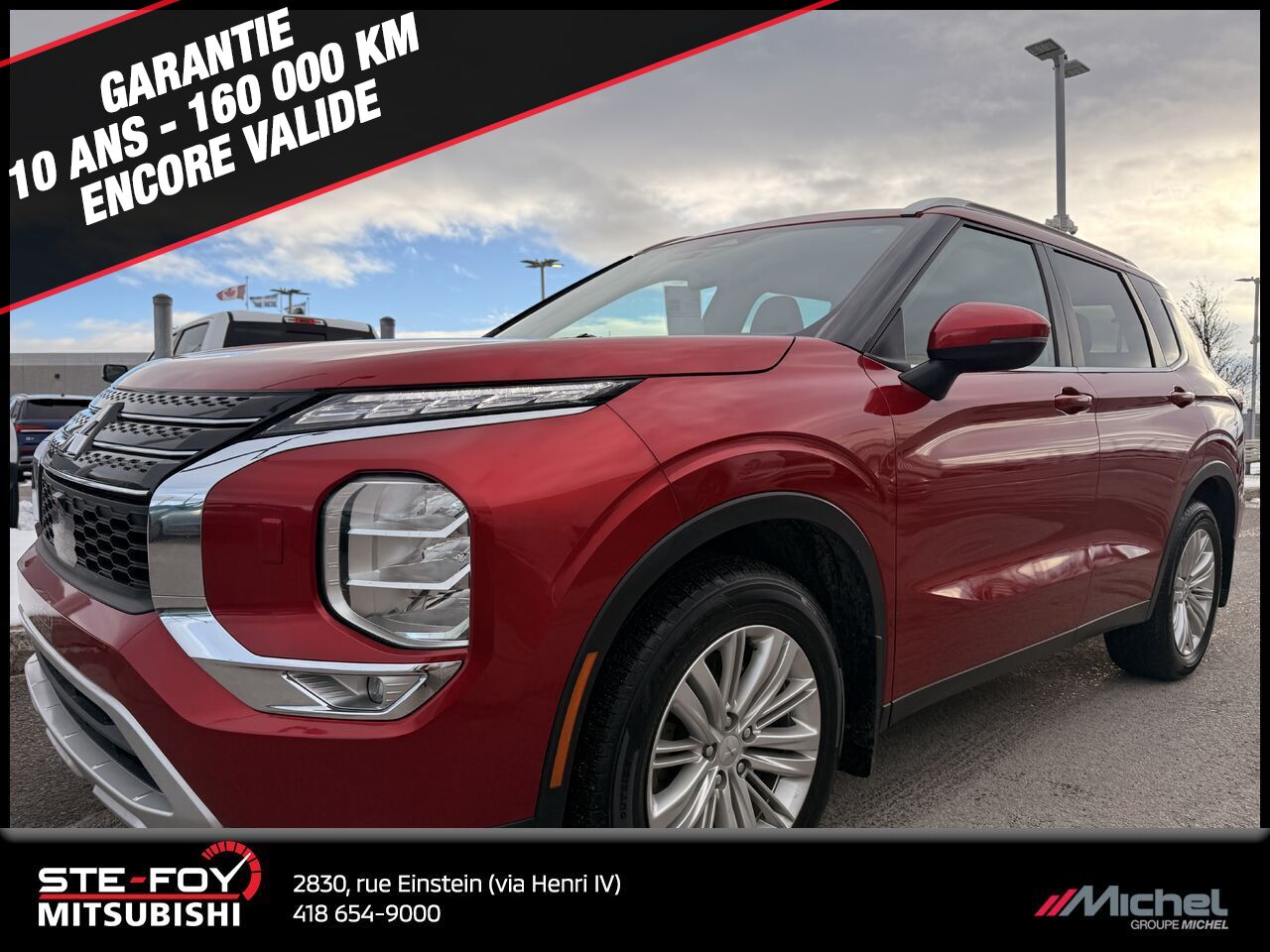 Mitsubishi Outlander SE AWD, SIÈGES CHAUFANTS, VOLANT CHAUFFANT 2023 Rouge Ville de Québec - photo #0