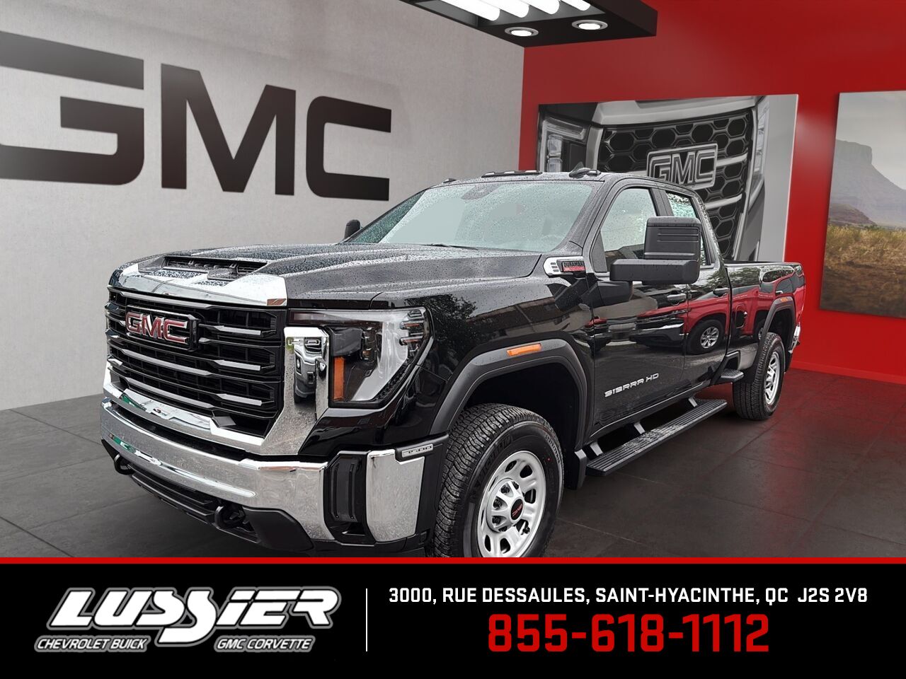 Black 2026 GMC Sierra 3500HD Pickup Truck Four-Wheel Drive Automatic