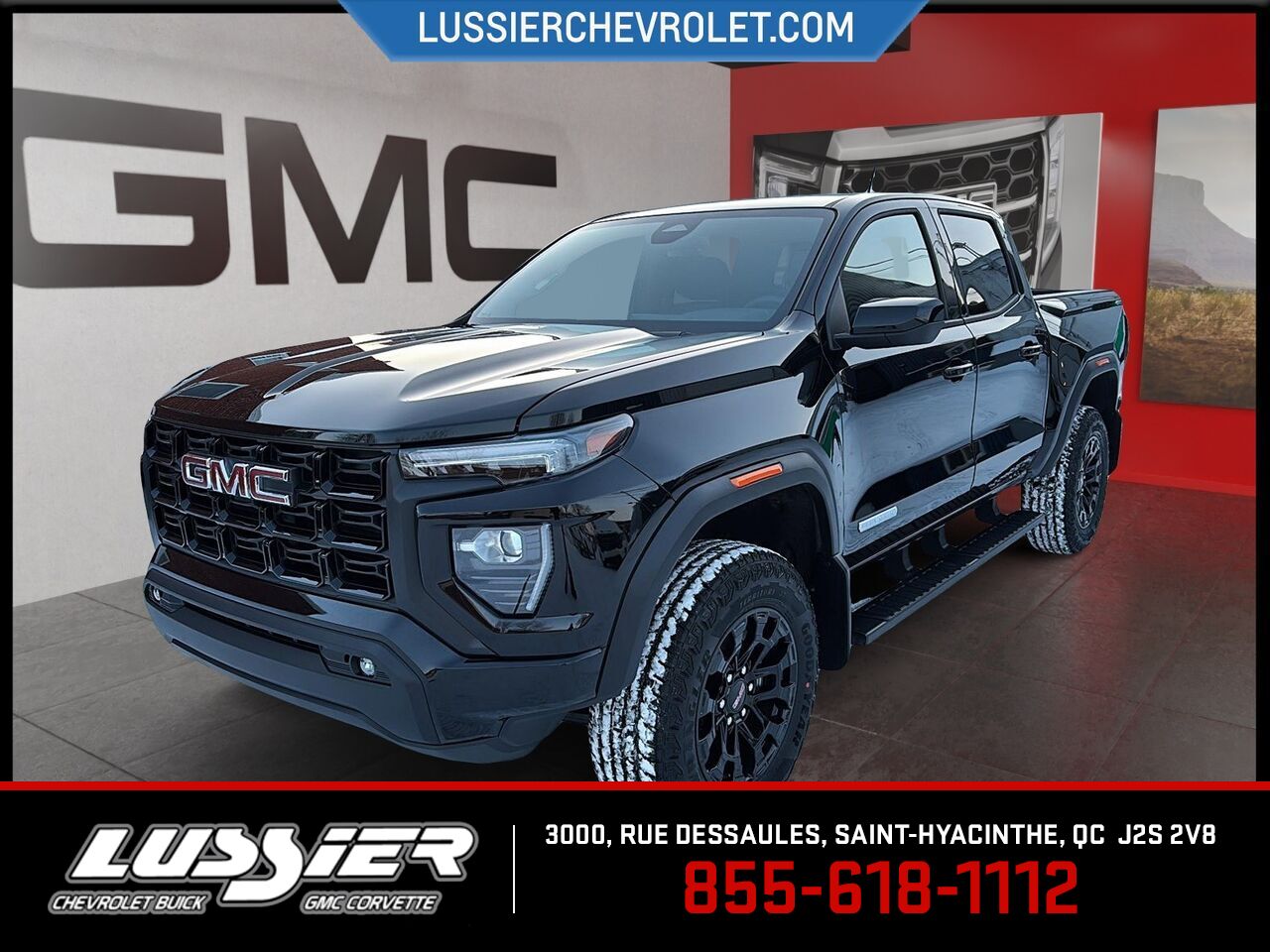 Black 2026 GMC Canyon Elevation Crew Cab 4WD Pickup Truck Four-Wheel Drive Automatic