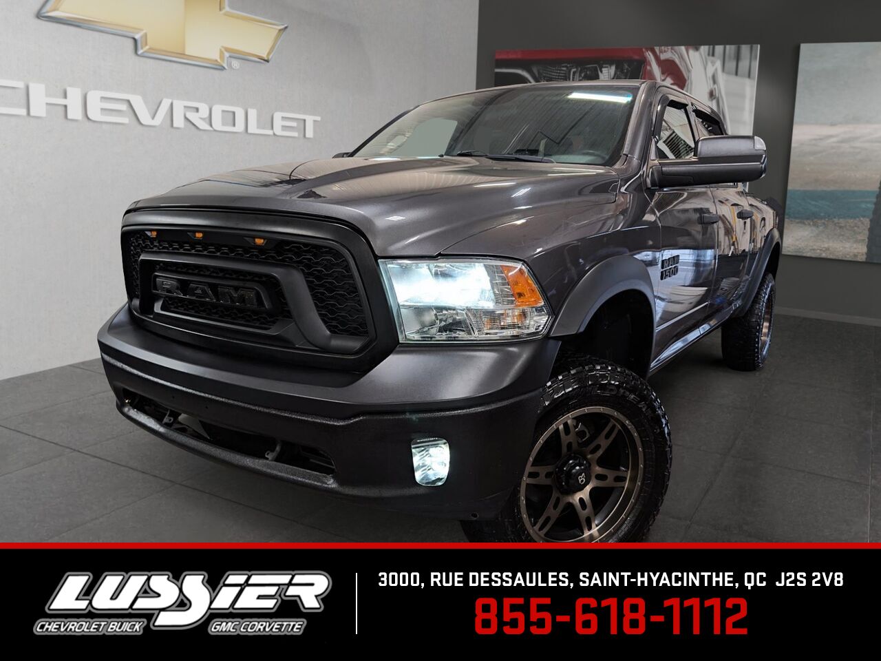 Gray 2017 RAM 1500 ST Crew Cab 4WD Pickup Truck  Automatic