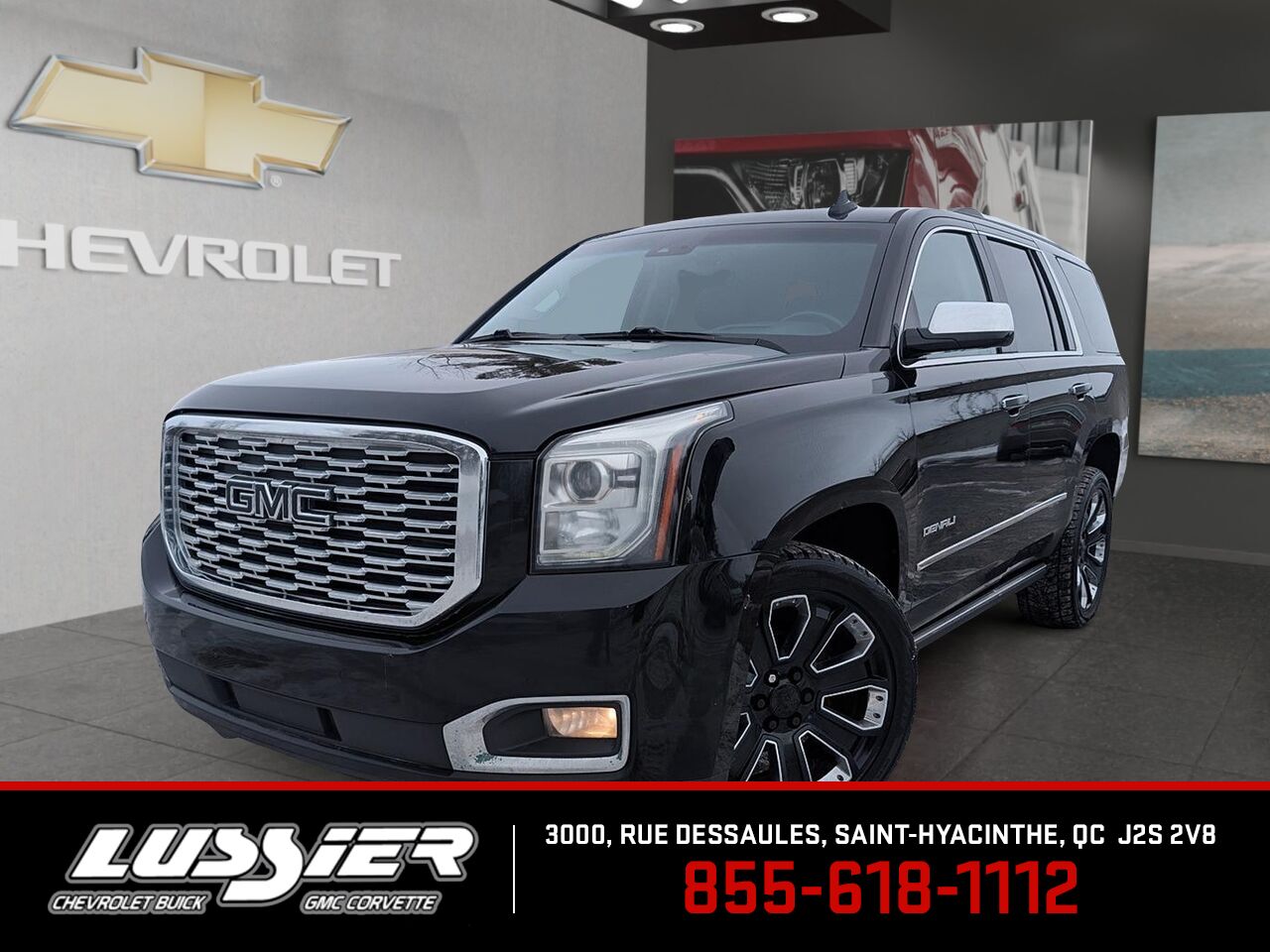 Black 2019 GMC Yukon Denali 4WD SUV / Crossover Four-Wheel Drive Automatic