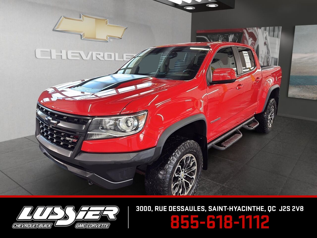 Red 2019 Chevrolet Colorado ZR2 Crew Cab 4WD Pickup Truck Four-Wheel Drive Automatic