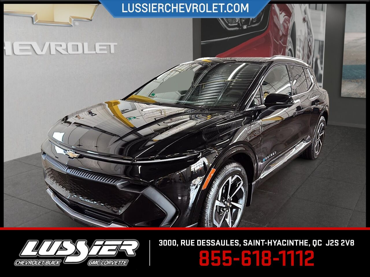 Black 2024 Chevrolet Equinox EV LT with 2LT FWD SUV / Crossover Front-Wheel Drive 