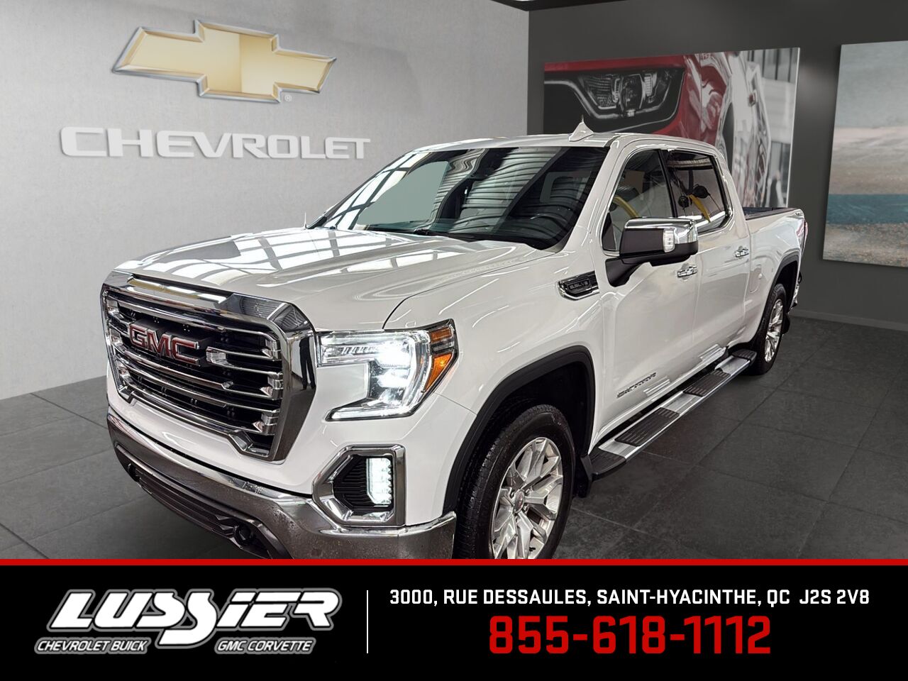 2021 GMC SIERRA 1500 SLT SUPER PROPRE !! White Saint-Hyacinthe - photo #0