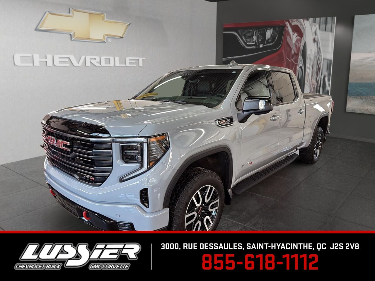 GMC Sierra 1500 AT4 cabine multiplace 4RM 157 po 2025 Gris Saint-Hyacinthe - photo #0