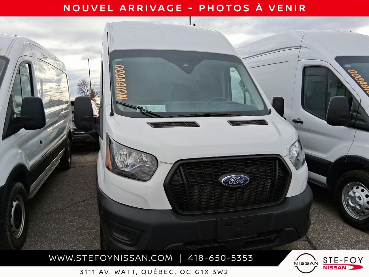 2024 Ford Transit T-250 TI toit sur&eacute;lev&eacute; White Ste-Foy - photo #0