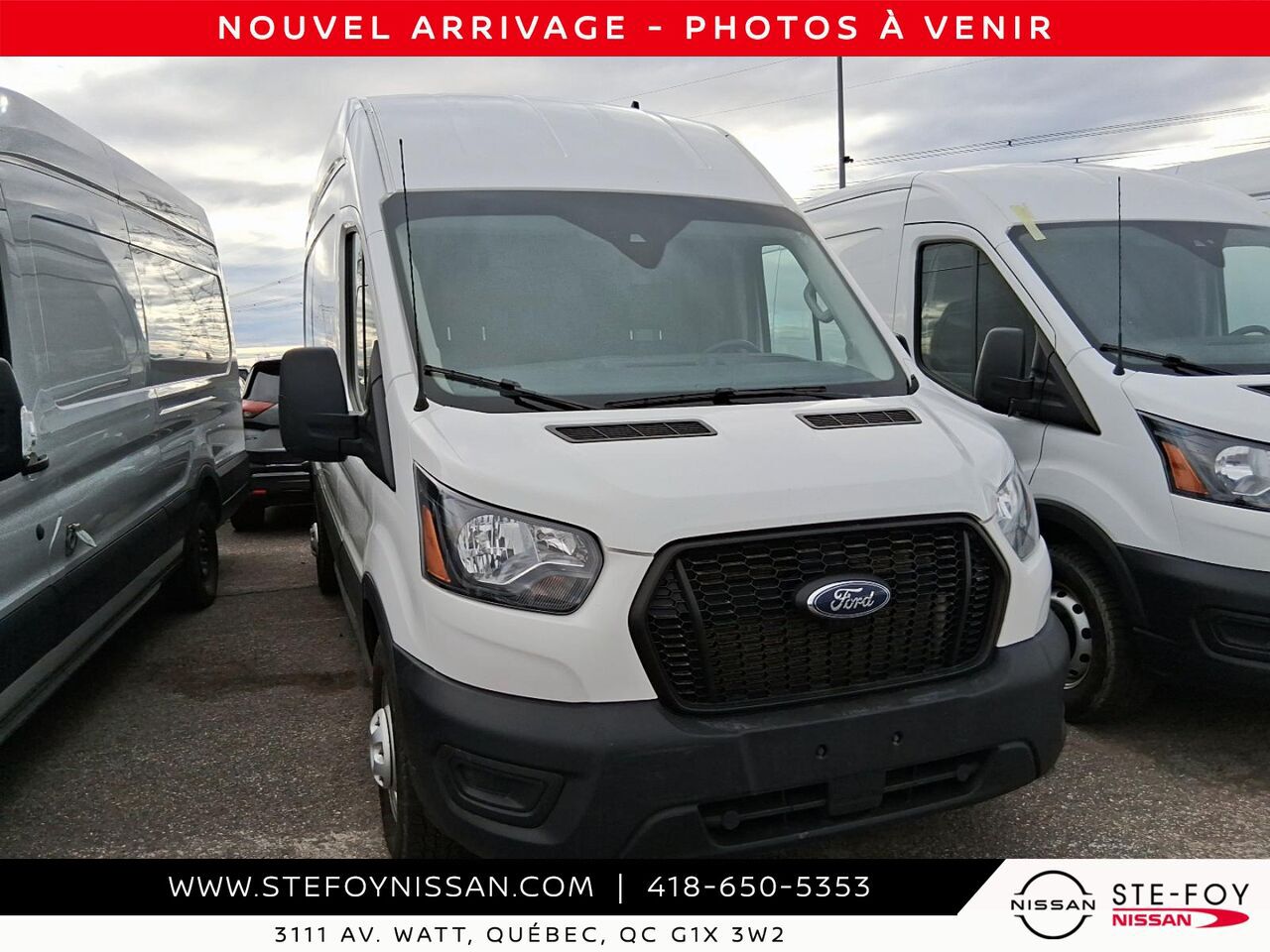 2025 Ford Transit T-250 TI Toit Sur&eacute;lev&eacute; White Ste-Foy - photo #0