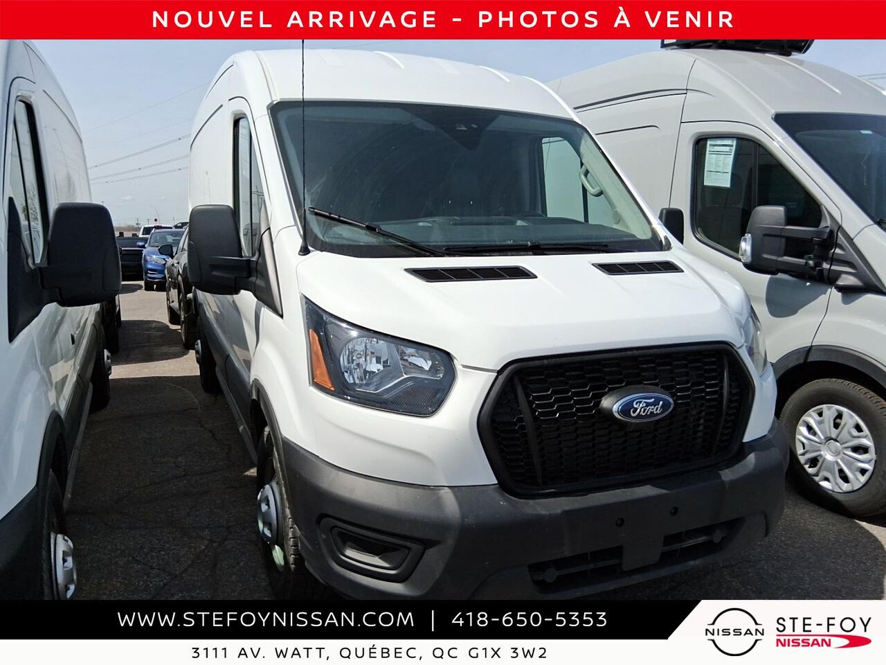 2024 Ford Transit T-250 Toit Moyen White Ste-Foy - photo #0