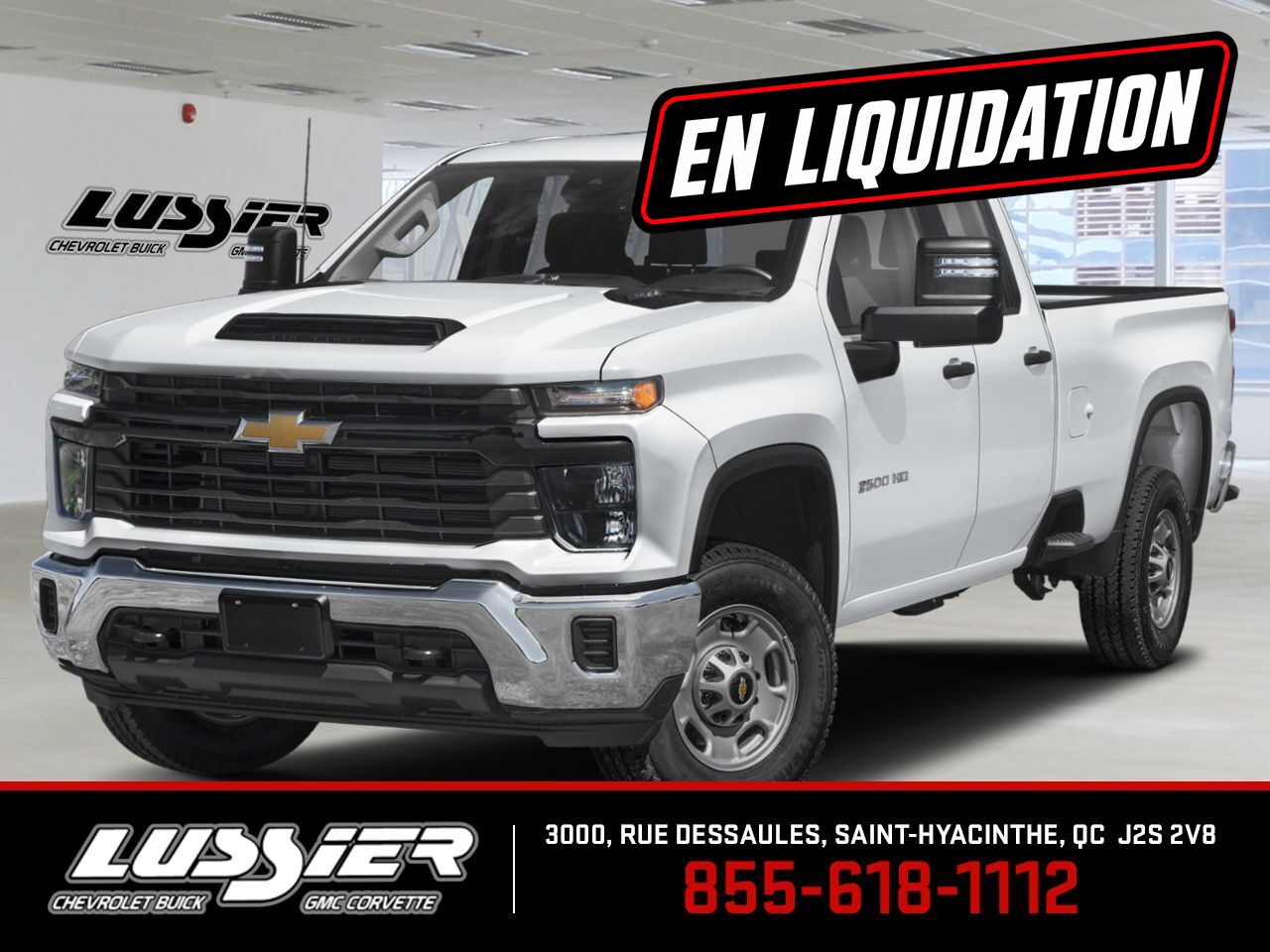 Chevrolet Silverado 2500HD WT cabine double 4RM 149 po 2025 BLANC SOMMET Saint-Hyacinthe - photo #0